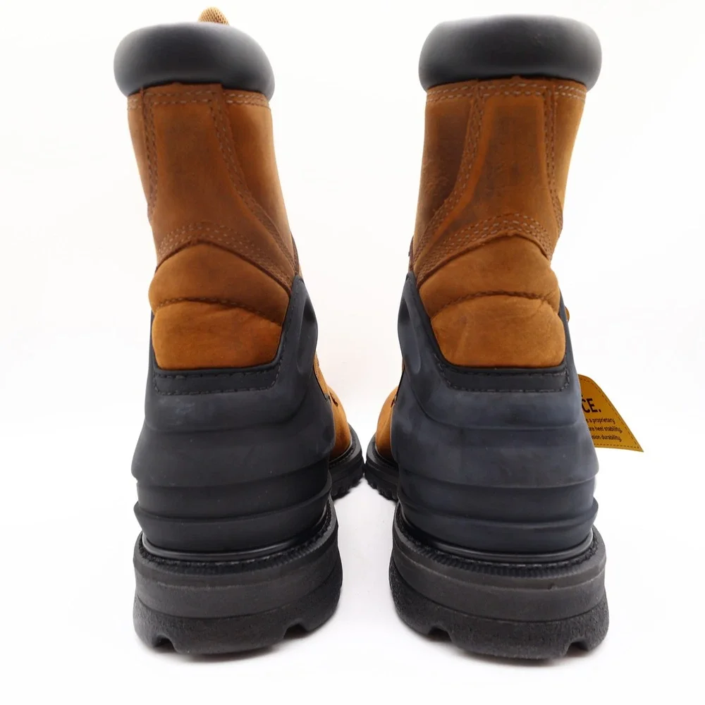 Carhartt CMW8100 8-Inch Waterproof Work Boot Mens 11 Brown Leather EH New